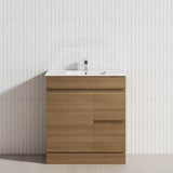 750mm Freestanding Bathroom Vanity with Legs/Kickboard 2-Drawer 1-Door Multi-Colour Cabinet Only