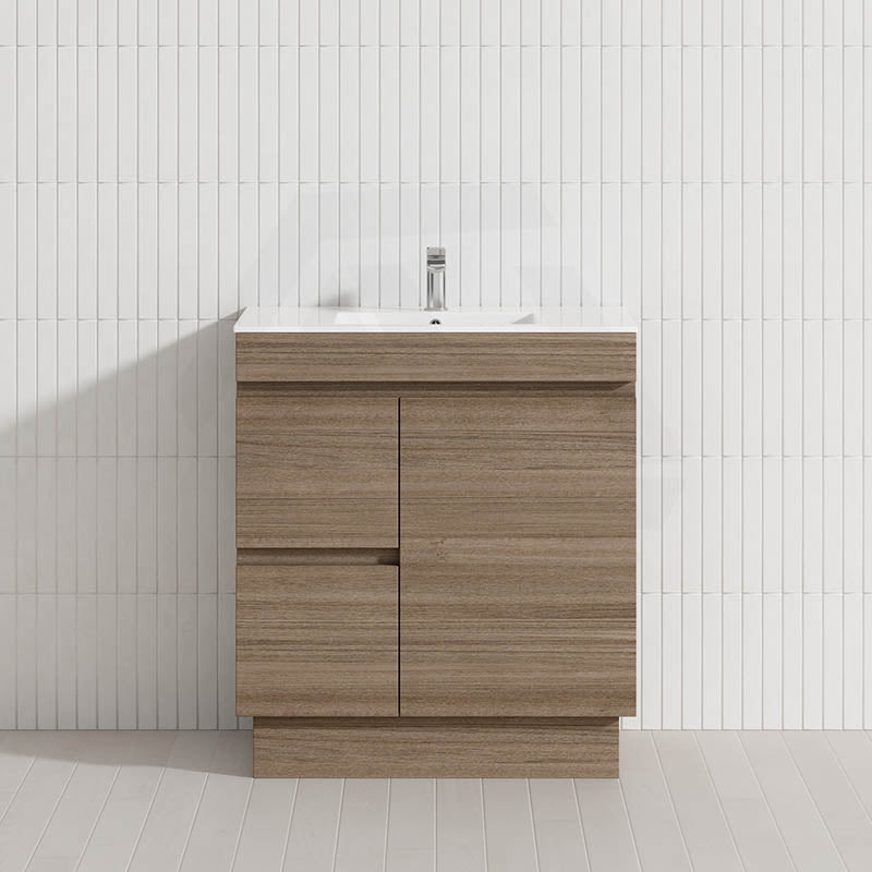 750mm Freestanding Bathroom Vanity with Legs/Kickboard 2-Drawer 1-Door Multi-Colour Cabinet Only