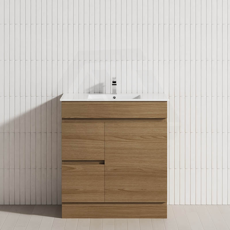750mm Freestanding Bathroom Vanity with Legs/Kickboard 2-Drawer 1-Door Multi-Colour Cabinet Only