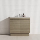 2-Door 600/750/900mm Freestanding Bathroom Vanity with Kickboard 600/750/900mm Multi-Colour Cabinet Only