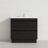2-Drawer 600/750/900/1200mm Freestanding Bathroom Vanity Kickboard Single Multi-Colour Cabinet Only