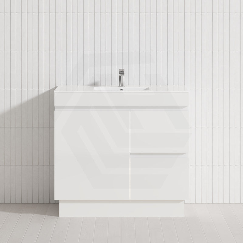 900mm Freestanding Bathroom Vanity with Legs/Kickboard 2-Drawer 1-Door Multi-Colour Cabinet Only