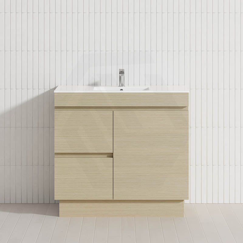 900mm Freestanding Bathroom Vanity with Legs/Kickboard 2-Drawer 1-Door Multi-Colour Cabinet Only