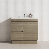 900mm Freestanding Bathroom Vanity with Legs/Kickboard 2-Drawer 1-Door Multi-Colour Cabinet Only