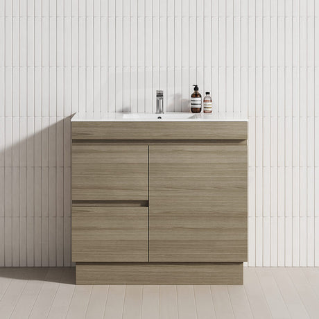 900mm Freestanding Bathroom Vanity with Legs/Kickboard 2-Drawer 1-Door Multi-Colour Cabinet Only