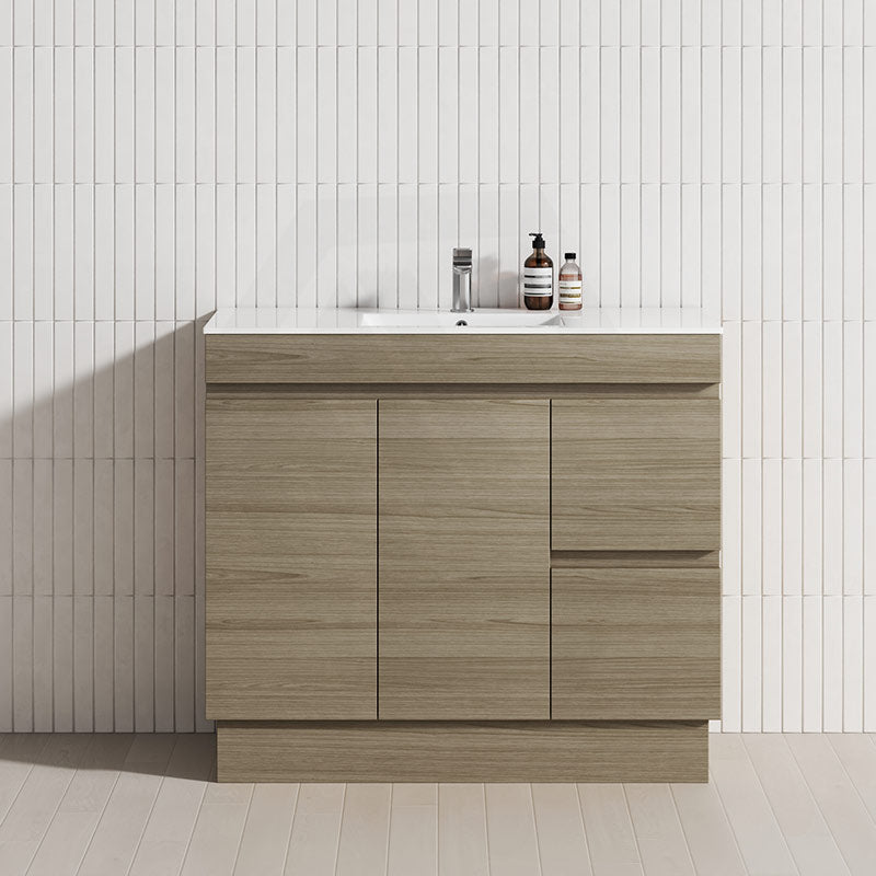 2-Drawer 2-Door 900mm Bathroom Freestanding Vanity Multi-Colour Cabinet Only