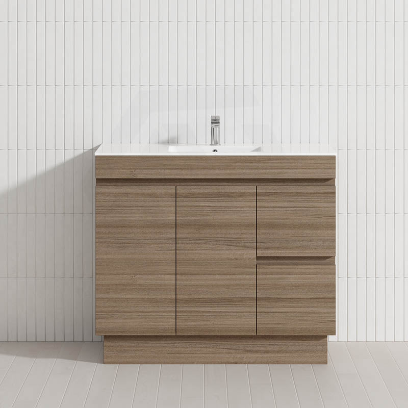 2-Drawer 2-Door 900mm Bathroom Freestanding Vanity Multi-Colour Cabinet Only