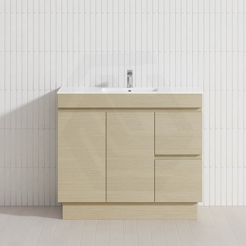 2-Drawer 2-Door Narrow 900mm Freestanding Bathroom Vanity Kickboard Multi-Colour Cabinet Only