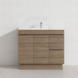 2-Drawer 2-Door Narrow 900mm Freestanding Bathroom Vanity Kickboard Multi-Colour Cabinet Only