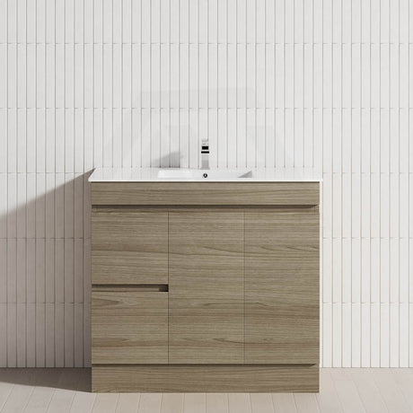 2-Drawer 2-Door 900mm Bathroom Freestanding Vanity Multi-Colour Cabinet Only