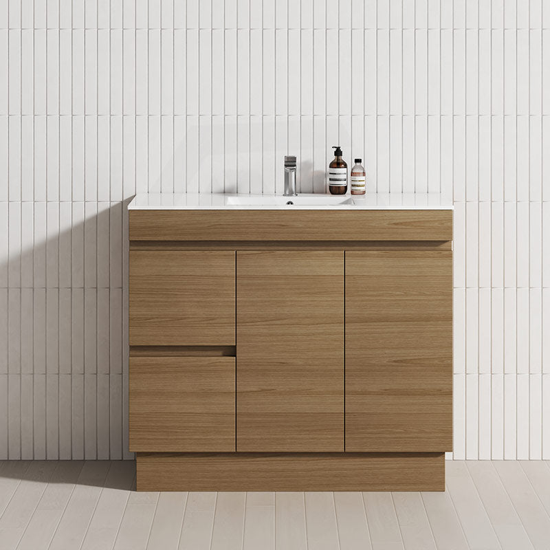 2-Drawer 2-Door 900mm Bathroom Freestanding Vanity Multi-Colour Cabinet Only
