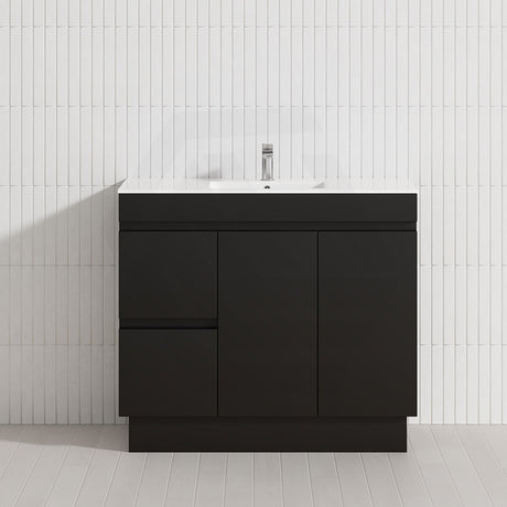 2-Drawer 2-Door Narrow 900mm Freestanding Bathroom Vanity Kickboard Multi-Colour Cabinet Only
