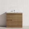 2-Drawer 2-Door Narrow 900mm Freestanding Bathroom Vanity Kickboard Multi-Colour Cabinet Only