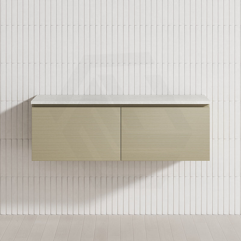 2-Drawer Flat 1200mm Bathroom Floating Wall Hung Vanity Cabinet Only Variant Colour Available