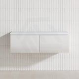 2-Drawer Flat 1200mm Bathroom Floating Wall Hung Vanity Cabinet Only Variant Colour Available