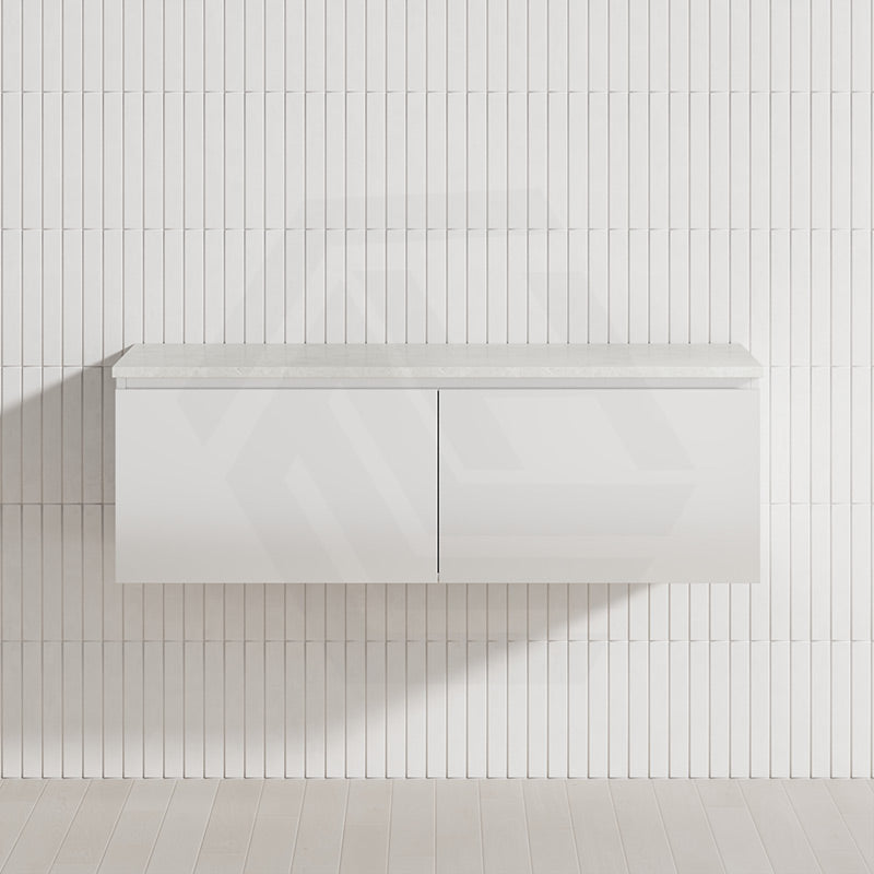 2-Drawer Flat 1200mm Bathroom Floating Wall Hung Vanity Cabinet Only Variant Colour Available