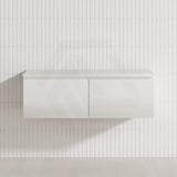 2-Drawer Flat 1200mm Bathroom Floating Wall Hung Vanity Cabinet Only Variant Colour Available