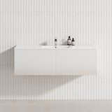 2-Drawer Flat 1200/1500/1800Mm Wall Hung Bathroom Floating Vanity Multi-Colour Cabinet Only Vanities