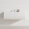 2-Drawer Flat 1200/1500/1800Mm Wall Hung Bathroom Floating Vanity Multi-Colour Cabinet Only Vanities