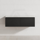 2-Drawer Flat 1200mm Bathroom Floating Wall Hung Vanity Cabinet Only Variant Colour Available