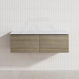 2-Drawer Flat 1200mm Bathroom Floating Wall Hung Vanity Cabinet Only Variant Colour Available