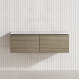 2-Drawer Flat 1200mm Bathroom Floating Wall Hung Vanity Cabinet Only Variant Colour Available