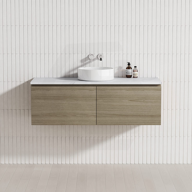 2-Drawer Flat 1200mm Bathroom Floating Wall Hung Vanity Cabinet Only Variant Colour Available