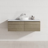 2-Drawer Flat 1200mm Bathroom Floating Wall Hung Vanity Cabinet Only Variant Colour Available