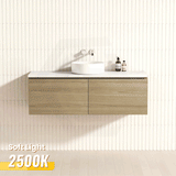 2-Drawer Flat 1200mm Bathroom Floating Wall Hung Vanity Cabinet Only Variant Colour Available