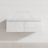 2-Drawer Flat 1200mm Bathroom Floating Wall Hung Vanity Cabinet Only Variant Colour Available
