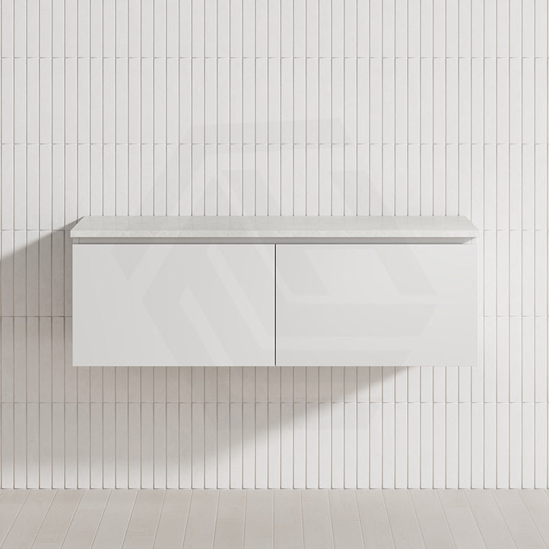 2-Drawer Flat 1200mm Bathroom Floating Wall Hung Vanity Cabinet Only Variant Colour Available