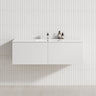 2-Drawer Flat 1200/1500/1800Mm Wall Hung Bathroom Floating Vanity Multi-Colour Cabinet Only Vanities
