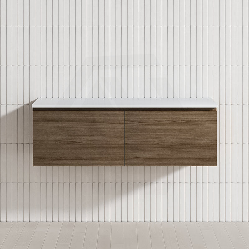2-Drawer Flat 1200mm Bathroom Floating Wall Hung Vanity Cabinet Only Variant Colour Available
