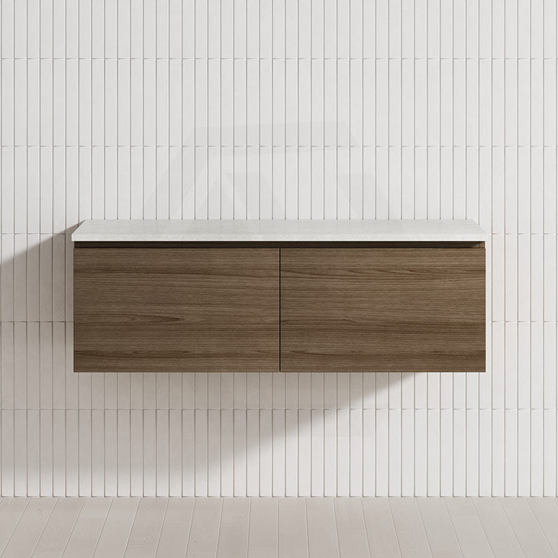 2-Drawer Flat 1200mm Bathroom Floating Wall Hung Vanity Cabinet Only Variant Colour Available