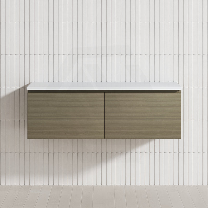 2-Drawer Flat 1200mm Bathroom Floating Wall Hung Vanity Cabinet Only Variant Colour Available
