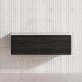 2-Drawer Flat 1200mm Bathroom Floating Wall Hung Vanity Cabinet Only Variant Colour Available