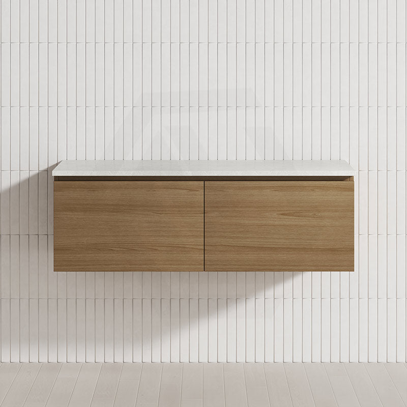 2-Drawer Flat 1200mm Bathroom Floating Wall Hung Vanity Cabinet Only Variant Colour Available