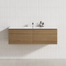2-Drawer Flat 1200/1500/1800Mm Wall Hung Bathroom Floating Vanity Multi-Colour Cabinet Only Vanities
