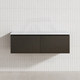2-Drawer Flat 1200mm Bathroom Floating Wall Hung Vanity Cabinet Only Variant Colour Available
