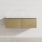 2-Drawer Flat 1200mm Bathroom Floating Wall Hung Vanity Cabinet Only Variant Colour Available