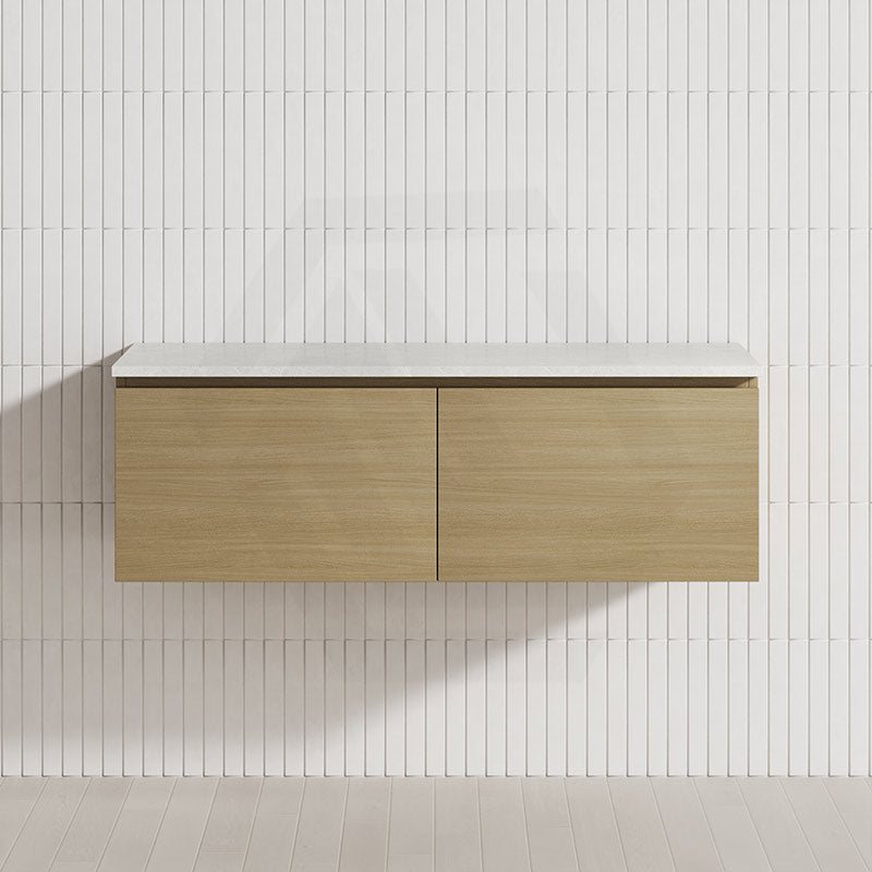 2-Drawer Flat 1200mm Bathroom Floating Wall Hung Vanity Cabinet Only Variant Colour Available