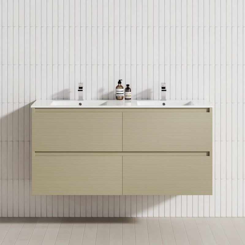4-Drawer 1200/1500/1800mm Wall Hung Bathroom Floating Vanity Multi-Colour Cabinet Only