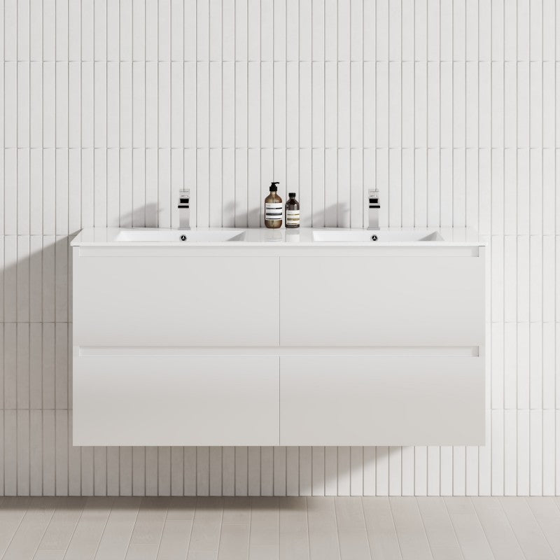 4-Drawer 1200/1500/1800mm Wall Hung Bathroom Floating Vanity Multi-Colour Cabinet Only