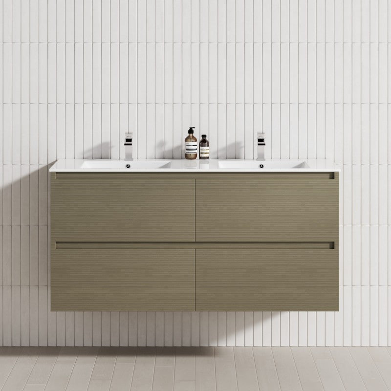 4-Drawer 1200/1500/1800mm Wall Hung Bathroom Floating Vanity Multi-Colour Cabinet Only