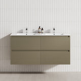 4-Drawer 1200/1500/1800mm Wall Hung Bathroom Floating Vanity Multi-Colour Cabinet Only