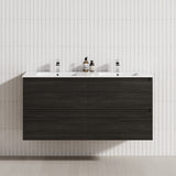 4-Drawer 1200/1500/1800mm Wall Hung Bathroom Floating Vanity Multi-Colour Cabinet Only