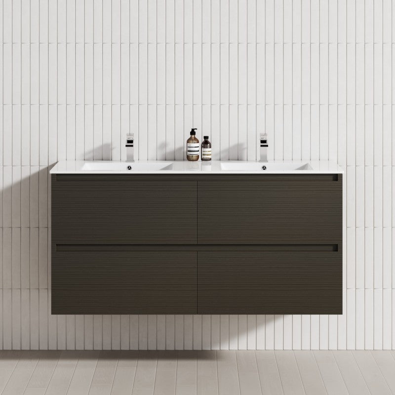 4-Drawer 1200/1500/1800mm Wall Hung Bathroom Floating Vanity Multi-Colour Cabinet Only
