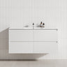 4-Drawer 1200/1500/1800Mm Wall Hung Bathroom Floating Vanity Multi-Colour Cabinet Only Vanities
