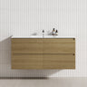 4-Drawer 1200/1500/1800Mm Wall Hung Bathroom Floating Vanity Multi-Colour Cabinet Only Vanities