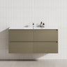 4-Drawer 1200/1500/1800Mm Wall Hung Bathroom Floating Vanity Multi-Colour Cabinet Only Vanities
